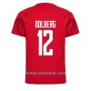 Camiseta de fútbol Dinamarca Kasper Dolberg 12 Primera Equipación Mundial 2022 - Hombre